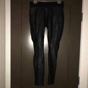 Faux leather leggings